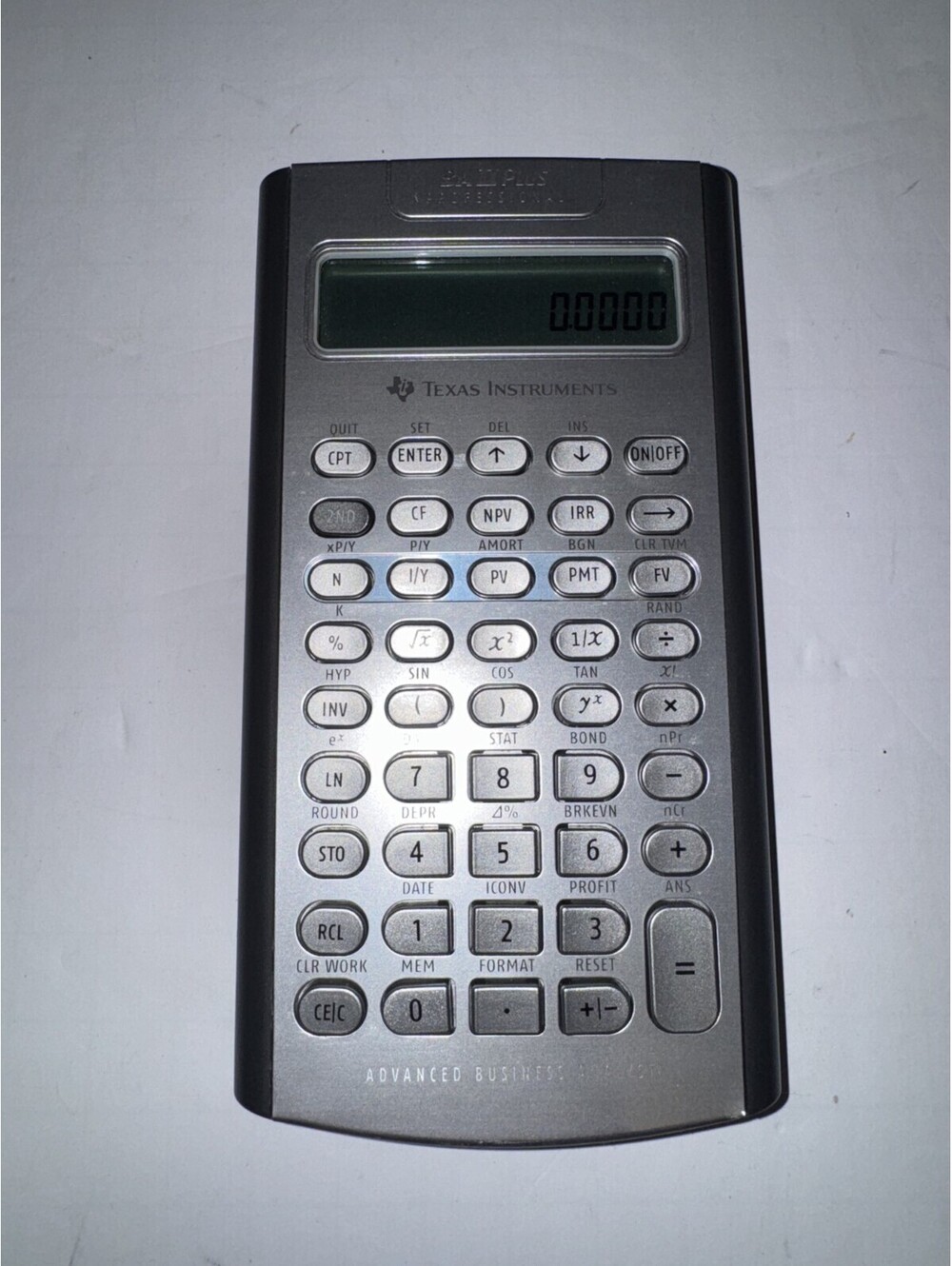 Texas Instruments BA II Plus Professional Business Analyst Calculator WORKS